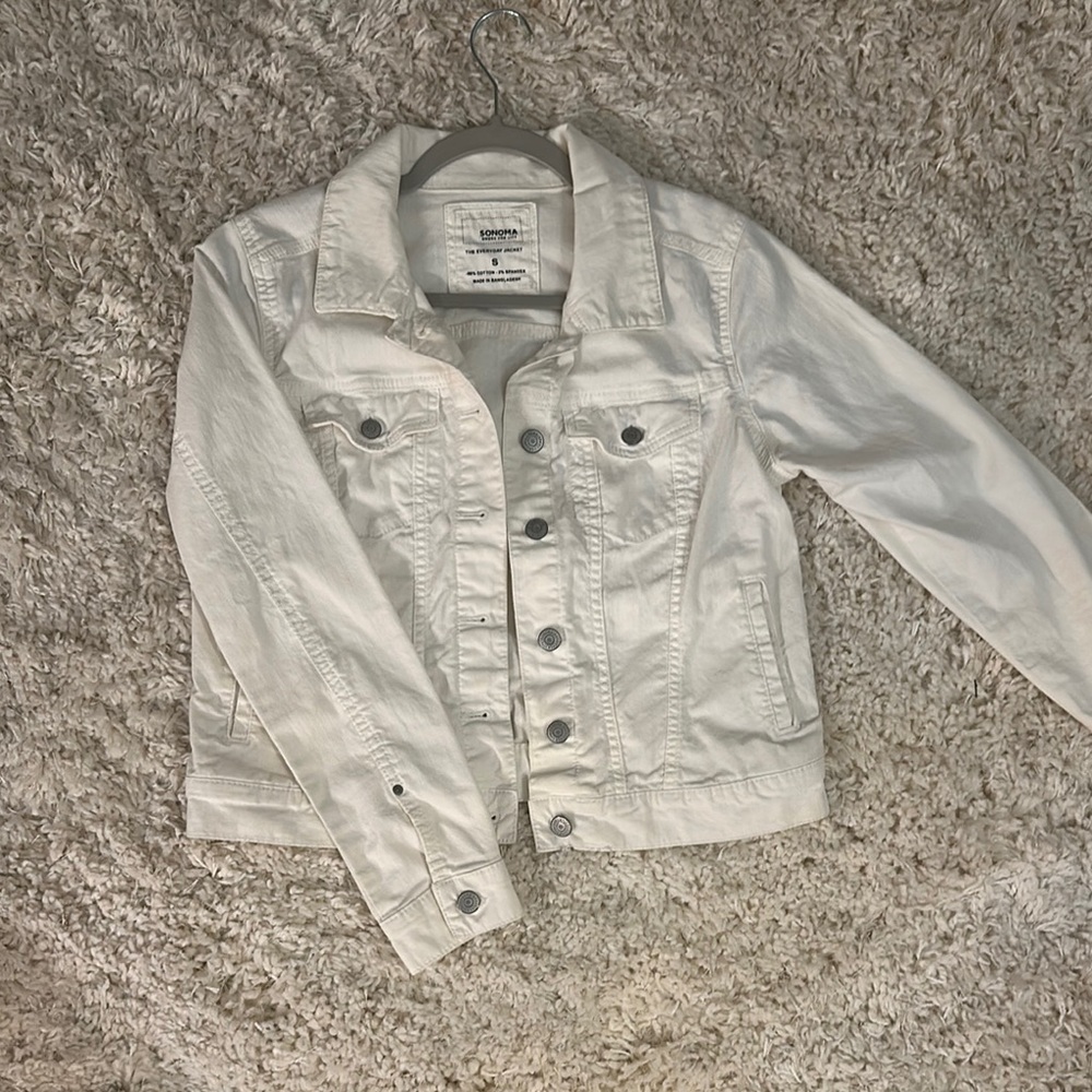 Sonoma White Jean Jacket